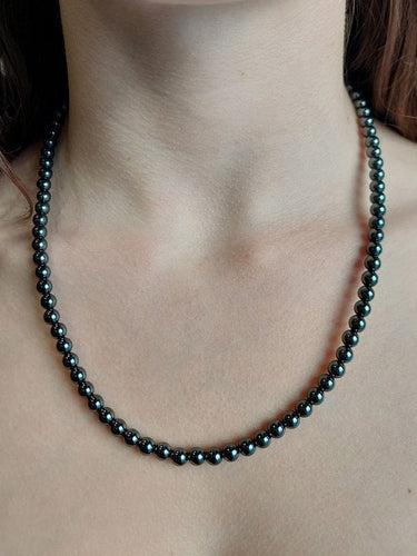 Collier COLLIER HÉMATITE EN OR JAUNE 58 Facettes 067721