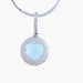 Collier Collier Pendentif Aigue-marine pavage diamants 58 Facettes