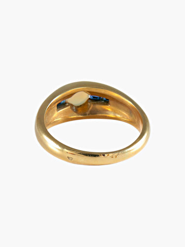 Bague Bague Jonc Opale Saphirs 58 Facettes