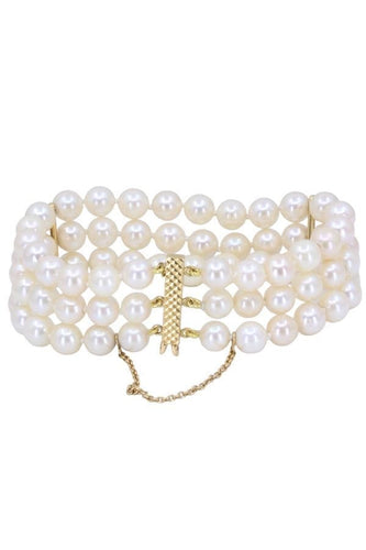 Bracelet BRACELET 3 RANGS PERLES DE CULTURE 58 Facettes 065451