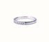 Bague 54 Demie alliance Or blanc 17 Diamants 58 Facettes ALL.MINI.576.1