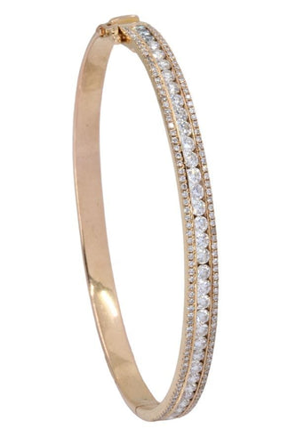 Bracelet BRACELET JONC OUVRANT DIAMANTS 58 Facettes 054881