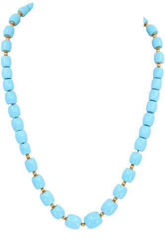 Collier COLLIER CHUTE TURQUOISES 58 Facettes 054561