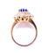 Bague 55 Bague pompadour saphir et diamants 58 Facettes 2-RANG.S
