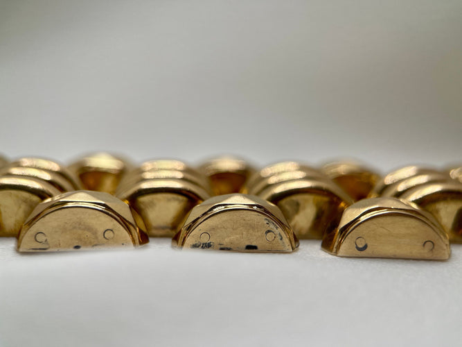 Bracelet Bracelet Tank en Or Jaune 18k - circa 1940 58 Facettes
