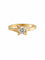 Bague 54 Bague vintage solitaire diamant en or jaune 58 Facettes