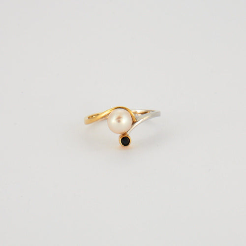 Bague 55 Bague Perle Saphir 58 Facettes EL2-38