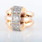 Bague Large bague 2 ors Diamants 58 Facettes JE437