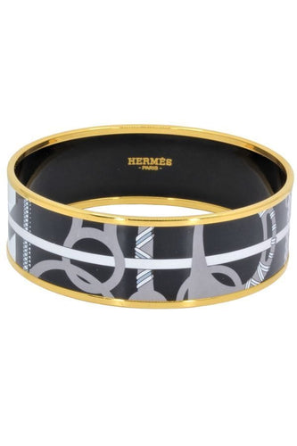 Broche BRACELET LARGE HERMÈS EN ÉMAIL 58 Facettes 050771