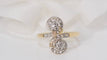 Bague 54.5 Bague Toi et moi en or bicolore et diamants 58 Facettes 31140