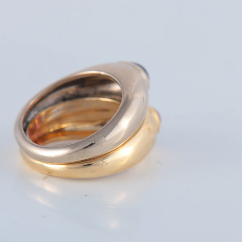 Bague 52 POIRAY - bague cabochon saphir et tourmaline 58 Facettes