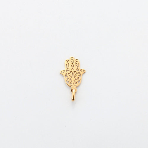 Pendentif Pendentif main de Fatma or jaune 58 Facettes