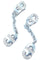 Boucles d'oreilles BVLGARI. Boucles d’oreilles Parentesi or blanc et diamants 58 Facettes