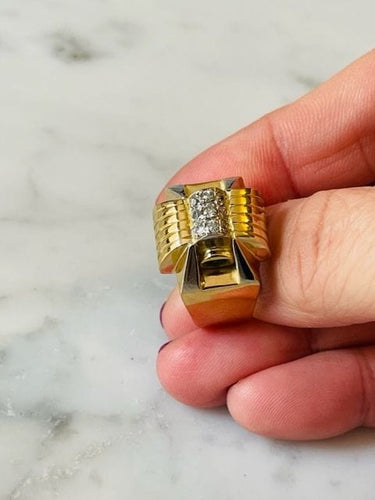 Bague Bague Tank diamants 58 Facettes