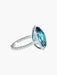 Bague 52 Bague Topaze bleue Diamants 58 Facettes