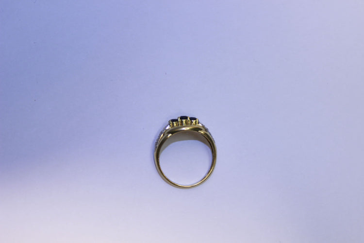 Bague 54 Bague Diamants et Saphirs 58 Facettes