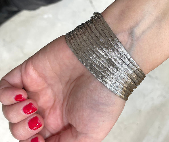 Bracelet Bracelet vintage en or blanc, saphirs 58 Facettes