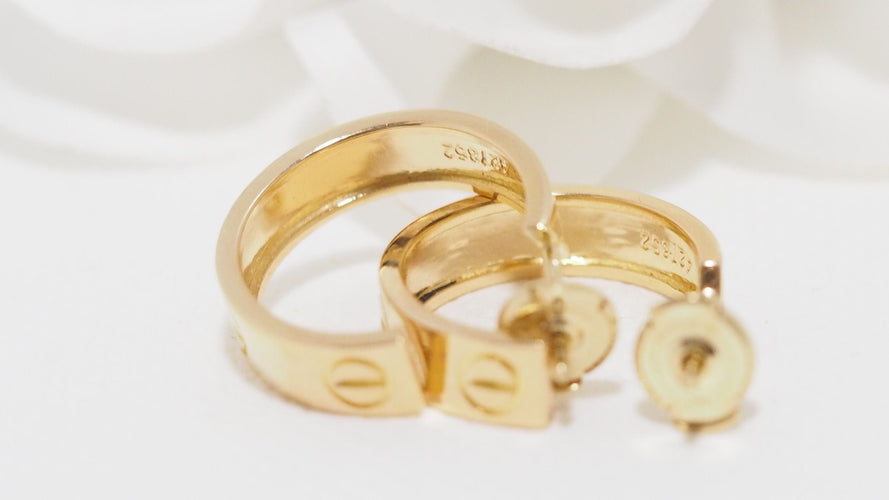 Boucles d'oreilles Cartier - Boucles d'Oreilles Love Or Jaune 58 Facettes 32375