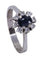 Bague 61 BAGUE MARGUERITE SAPHIR ET DIAMANTS 58 Facettes 073511