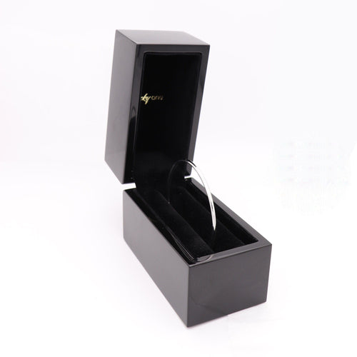 Bracelet Bracelet LUCKY ONE Jonc Or Blanc Massif 58 Facettes F58BRJZ25O3B65