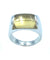 Bague 51 BVLGARI - Bague Tronchetto or blanc et citrine 58 Facettes