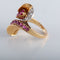 Bague 52 Bague Toi & Moi or jaune et rubis 58 Facettes