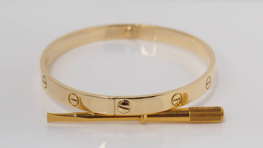 Bracelet Bracelet Cartier Love GM "vintage" en or jaune 58 Facettes 31637