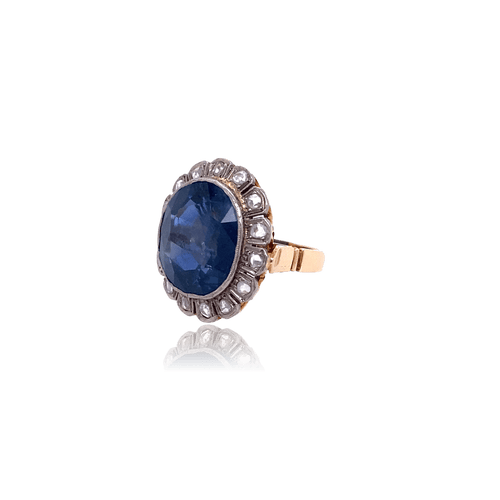 Bague 52 Bague Marguerite Saphir & Diamants 58 Facettes BAJA01