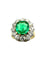 Bague Bague Or Emeraude Diamants 58 Facettes