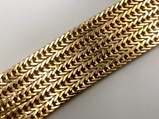 Bracelet Bracelet or maille polonaise 58 Facettes 02/08 - 21
