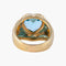 Bague 61 Bague FRED Coeur Topaze bleue 58 Facettes