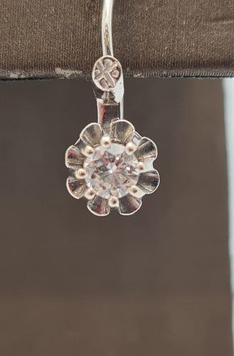 Boucles d'oreilles Mono boucle d'oreille Or blanc Diamant 58 Facettes