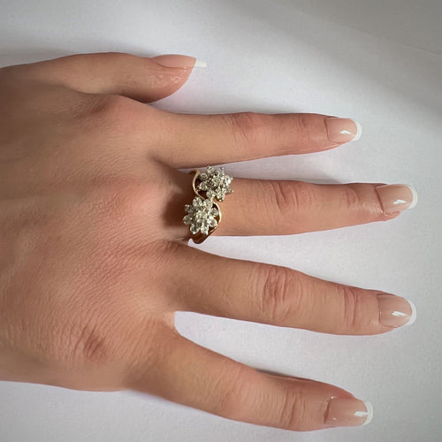 Bague Bague Toi & Moi Or Jaune, Diamants 58 Facettes LOT P1036