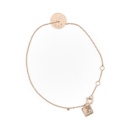 Bracelet Ginette NY Bracelet Milky Way Mini Disc Or rose 58 Facettes 2203302CN