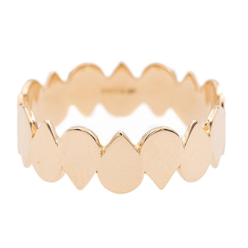 Bague 53 Ginette NY Bague Be Mine Bliss Eternity Band Or rose 58 Facettes 2519179CN