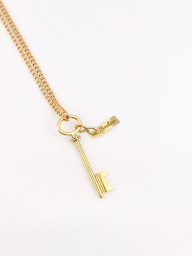 Pendentif Pendentif porte-bonheur vintage Clé or jaune 58 Facettes