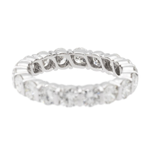 Bague 52 Bague Alliance américaine Or blanc Diamant 58 Facettes 2601194CN