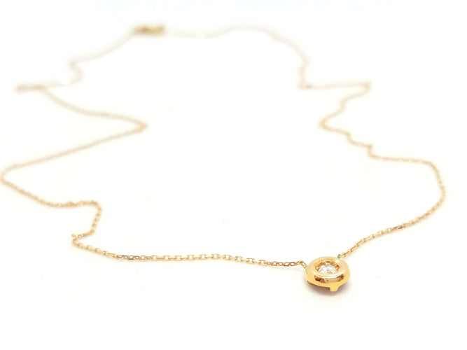 Collier Collier Or rose Diamant 58 Facettes 579141RV