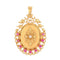 Pendentif Médaillon ancien en or rose perle et rubis 58 Facettes 19-060
