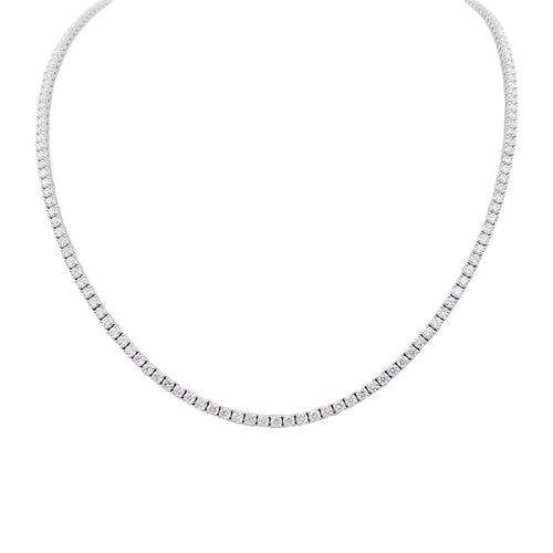 Collier Collier rivière en or blanc, diamants. 58 Facettes 33148