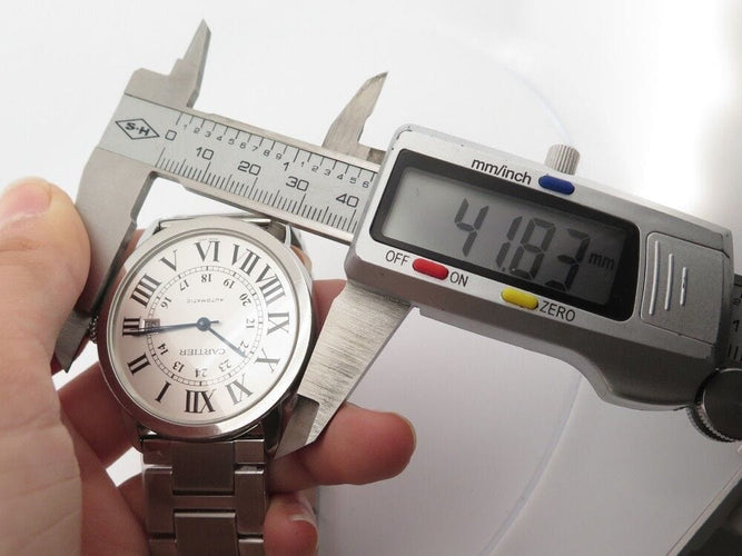 Montre montre CARTIER ronde solo 3802 w6701011 42mm acier automatique boite 58 Facettes 253086