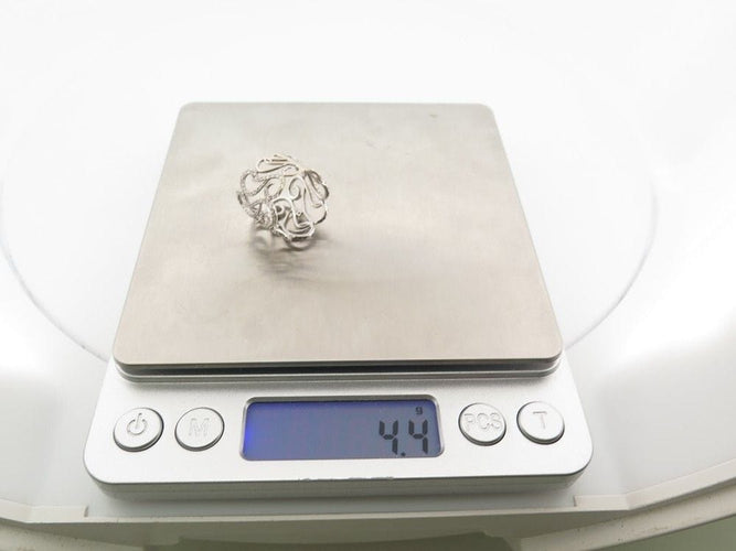 Bague 50 bague DJULA dentelles vagues 50 en or blanc 18k & diamants 58 Facettes 242626