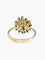 Bague Or Jaune / 52 BAGUE "FLEUR" OR & oxydes de zirconium 58 Facettes BO/220004 STA