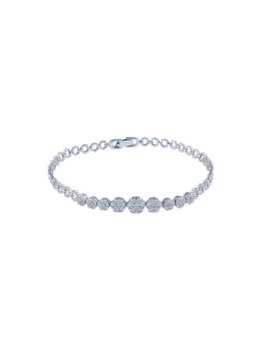 Bracelet Bracelet Or blanc avec diamants 58 Facettes