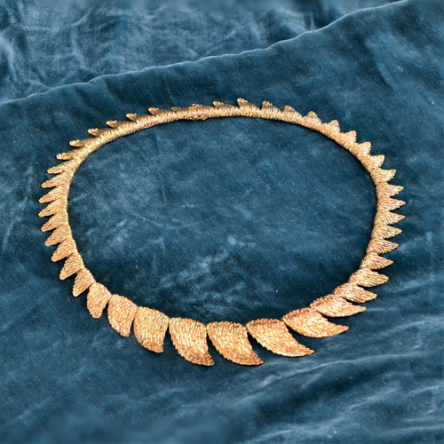 Collier Collier vintage en or plumes 58 Facettes 22-466