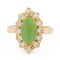 Bague 48 Bague Marquise Or jaune Jade Jadéite 58 Facettes 2432037CN