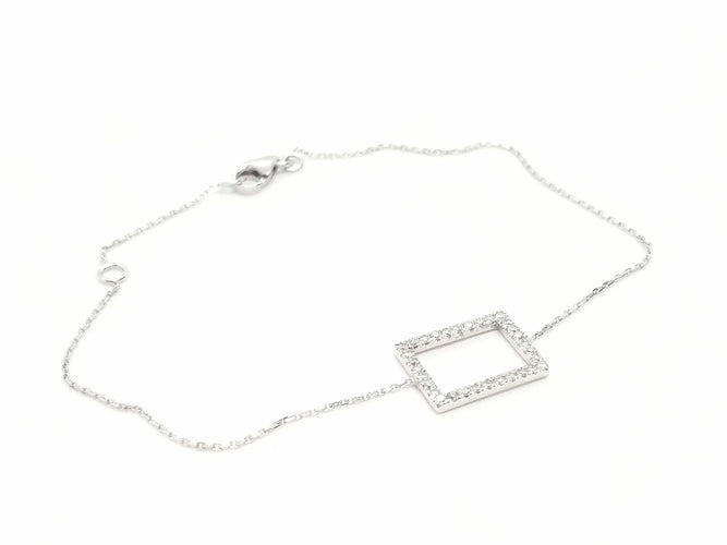 Bracelet Bracelet Graphique Or blanc Diamant 58 Facettes 579217RV