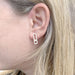 Boucles d'oreilles Boucles d'oreilles Messika "Move Uno Pavées", or rose, diamants. 58 Facettes 33484