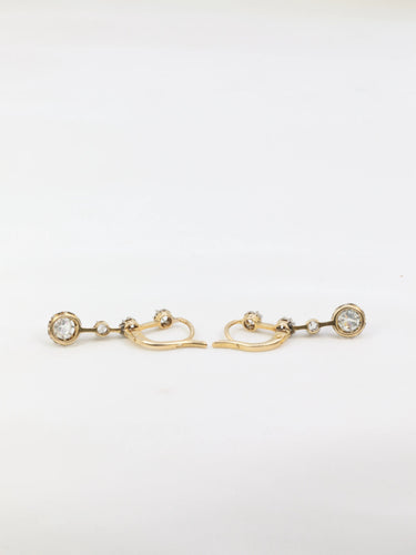 Boucles d'oreilles Dormeuses diamants 58 Facettes 652