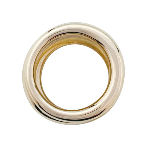 Bague 52 Bague Pomellato en or naturel et jaune modèle "Tubulaire", diamants. 58 Facettes 31173